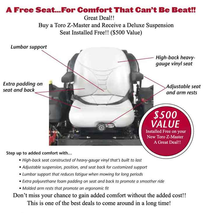 Free Toro Z-Master Seat