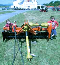 Vermont, New York, York Power Rake 3-point hitch landscape power rake