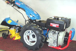 Vermont BCS profesional 853D Electric Start Yamar Diesel Rototiller Tractor