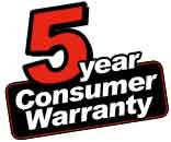 Echo 5 year warranty for consurmer use