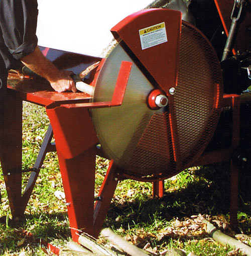 Vermont Woodsman 250 Buzz Saw in Use