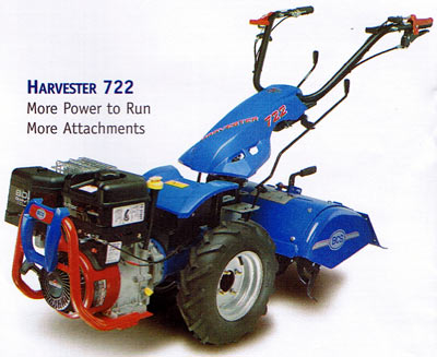 Vermont BCS 720 Harvester Electric start Rototiller tractor
