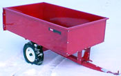 toro XL Lawn Tractor attachments 17 cu ft steel dumpcart