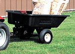 toro lawn and garden tractor 10 cu ft poly dumpcart